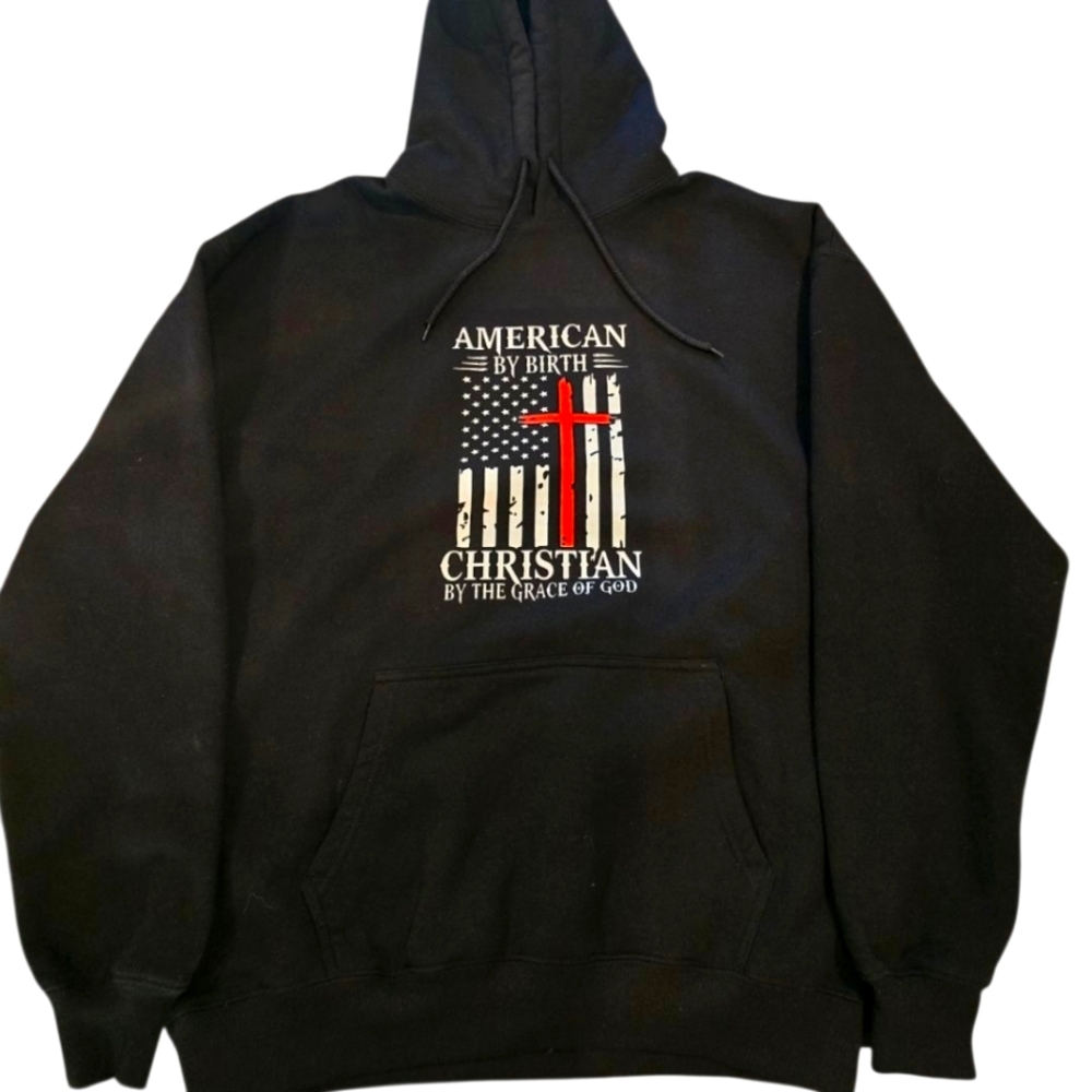 Black Graphic Hoodie